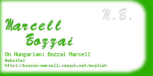 marcell bozzai business card